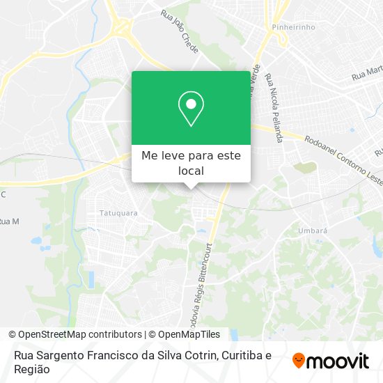 Rua Sargento Francisco da Silva Cotrin mapa