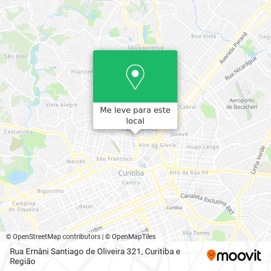 Rua Ernâni Santiago de Oliveira 321 mapa