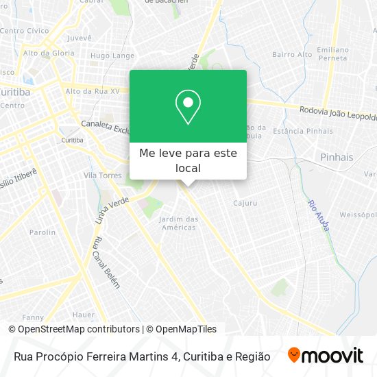 Rua Procópio Ferreira Martins 4 mapa