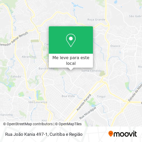 Rua João Kania 497-1 mapa