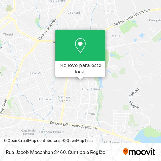 Rua Jacob Macanhan 2460 mapa