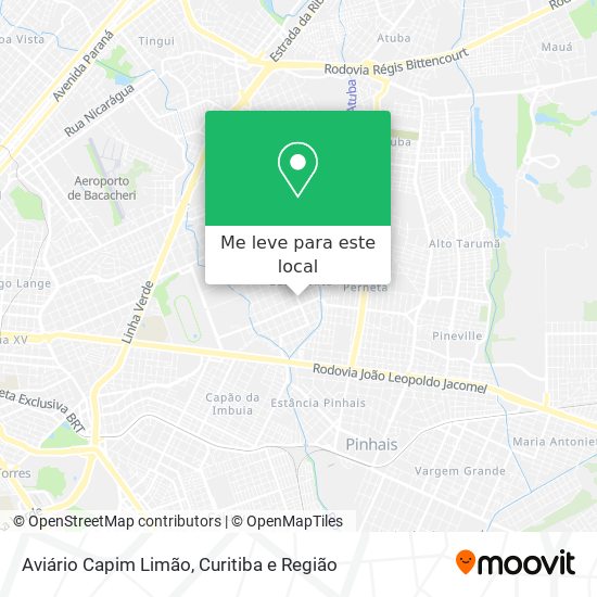 Aviário Capim Limão mapa