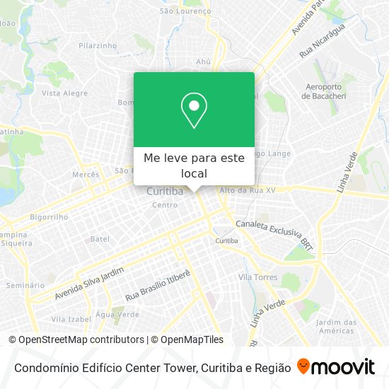 Condomínio Edifício Center Tower mapa