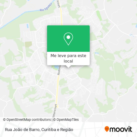 Rua João de Barro mapa