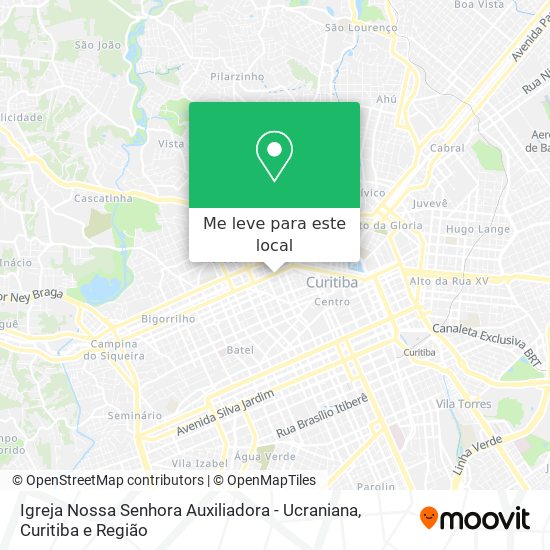 Igreja Nossa Senhora Auxiliadora - Ucraniana mapa