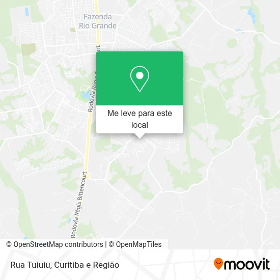 Rua Tuiuiu mapa