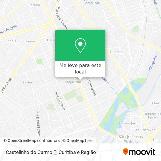 Castelinho do Carmo 🏤 mapa
