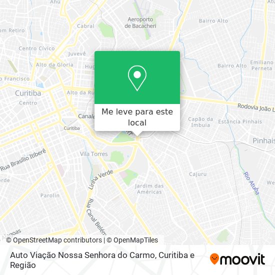 Auto Viação Nossa Senhora do Carmo mapa