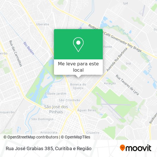 Rua José Grabias 385 mapa