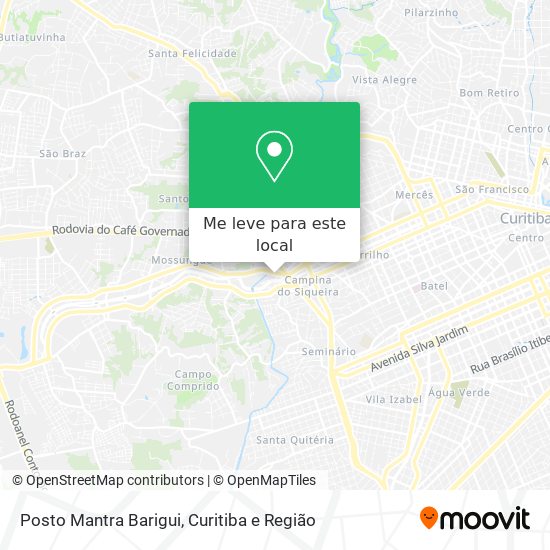 Posto Mantra Barigui mapa