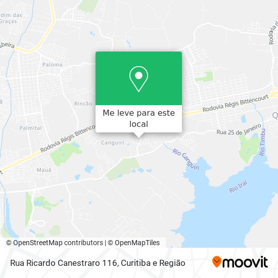 Rua Ricardo Canestraro 116 mapa