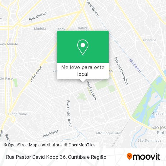 Rua Pastor David Koop 36 mapa