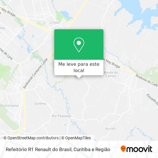 Refeitório R1 Renault do Brasil mapa