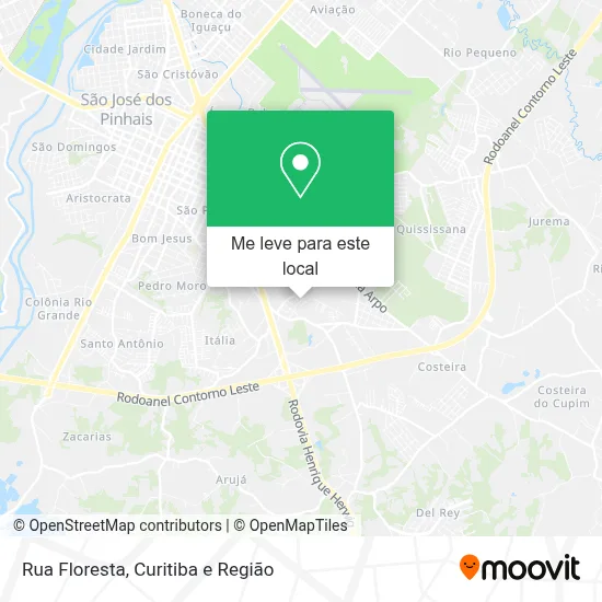 Rua Floresta mapa