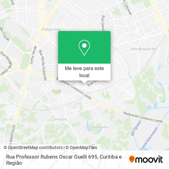 Rua Professor Rubens Oscar Guelli 695 mapa