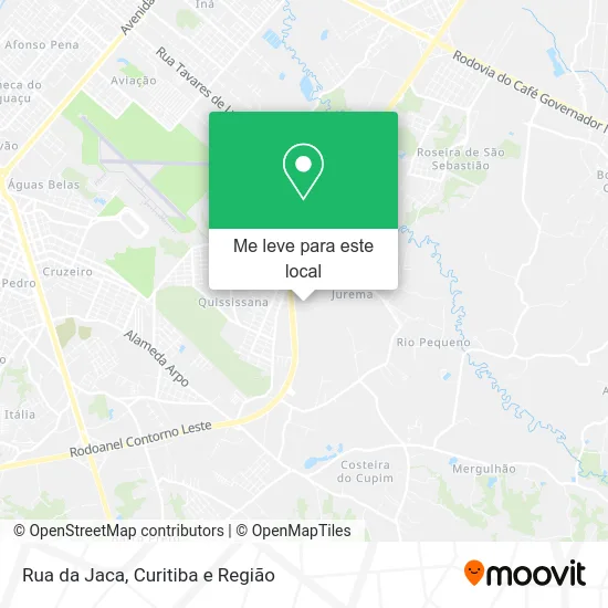 Rua da Jaca mapa