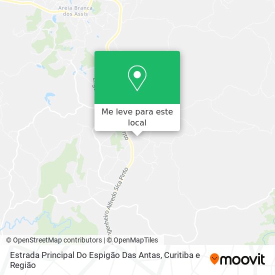 Estrada Principal Do Espigão Das Antas mapa