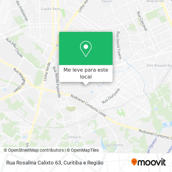Rua Rosalina Calixto 63 mapa