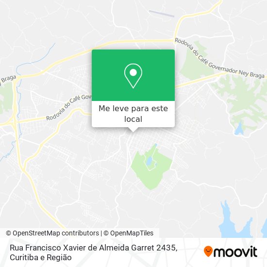 Rua Francisco Xavier de Almeida Garret 2435 mapa