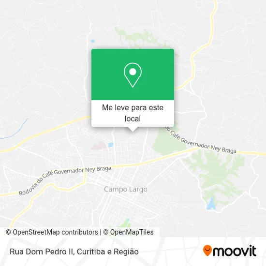 Rua Dom Pedro II mapa