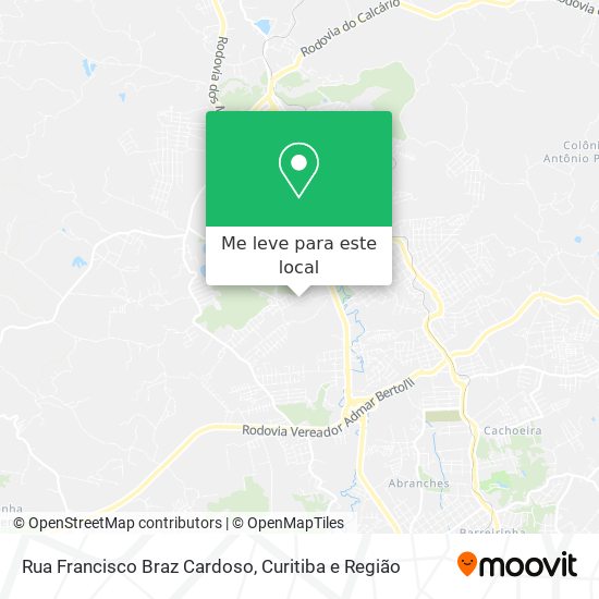 Rua Francisco Braz Cardoso mapa