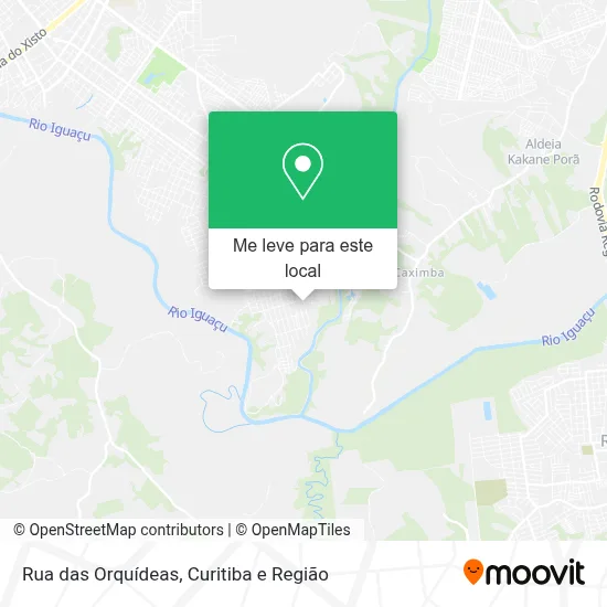 Rua das Orquídeas mapa