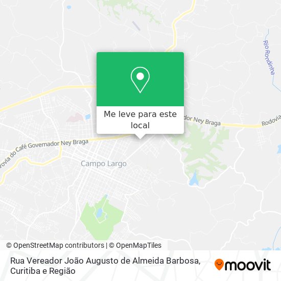 Rua Vereador João Augusto de Almeida Barbosa mapa