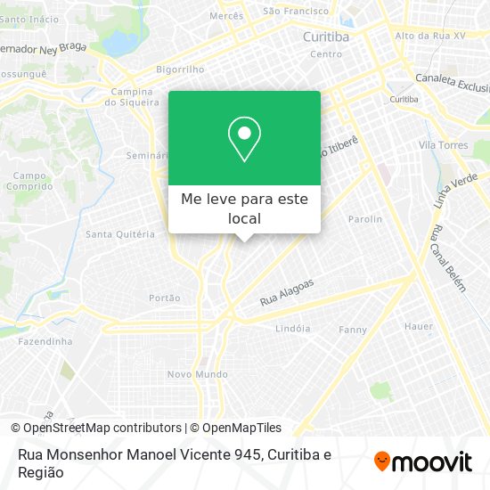 Rua Monsenhor Manoel Vicente 945 mapa