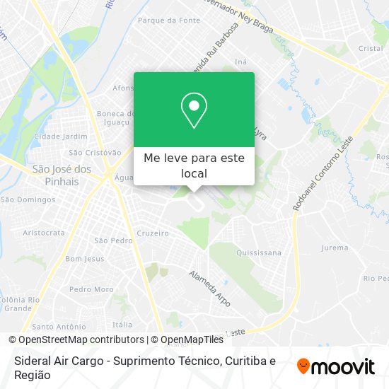 Sideral Air Cargo - Suprimento Técnico mapa