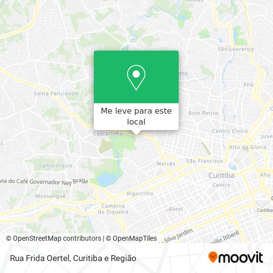 Rua Frida Oertel mapa