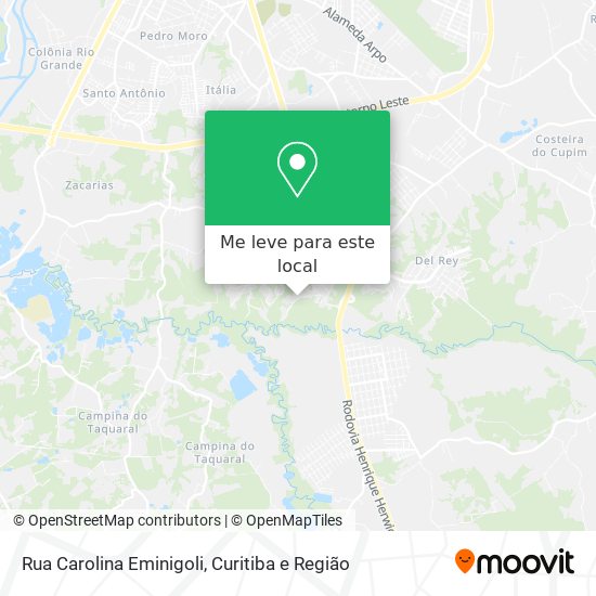 Rua Carolina Eminigoli mapa