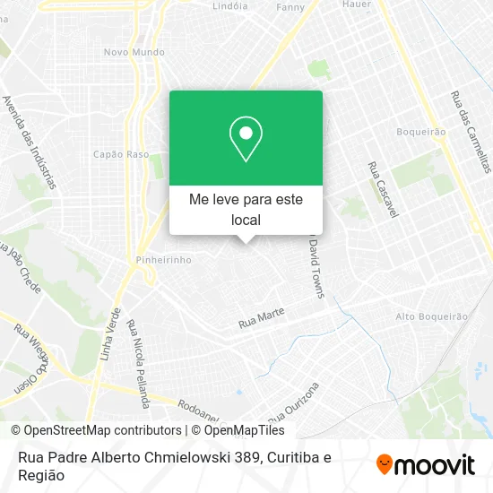Rua Padre Alberto Chmielowski 389 mapa