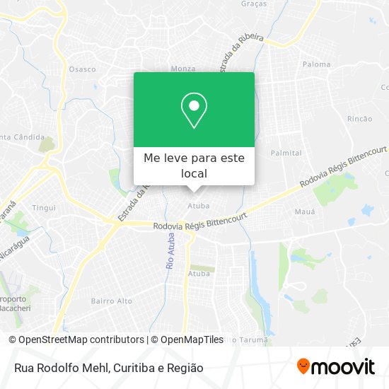 Rua Rodolfo Mehl mapa