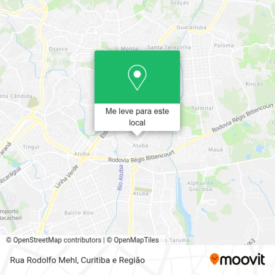 Rua Rodolfo Mehl mapa