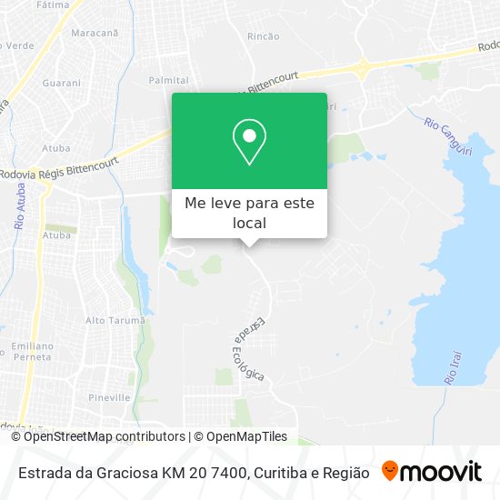 Estrada da Graciosa KM 20 7400 mapa