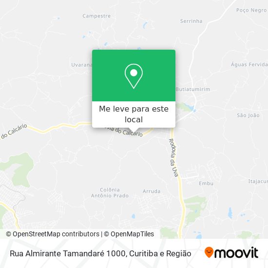 Rua Almirante Tamandaré 1000 mapa