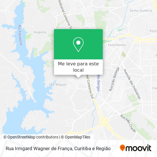 Rua Irmgard Wagner de França mapa