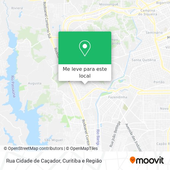 Rua Cidade de Caçador mapa