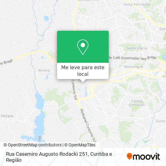 Rua Casemiro Augusto Rodacki 251 mapa