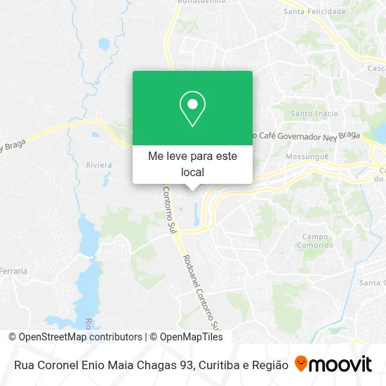 Rua Coronel Enio Maia Chagas 93 mapa