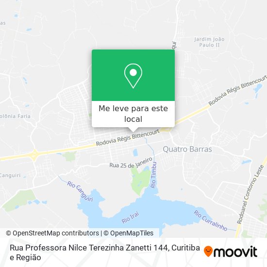 Rua Professora Nilce Terezinha Zanetti 144 mapa