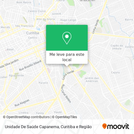 Unidade De Saúde Capanema mapa