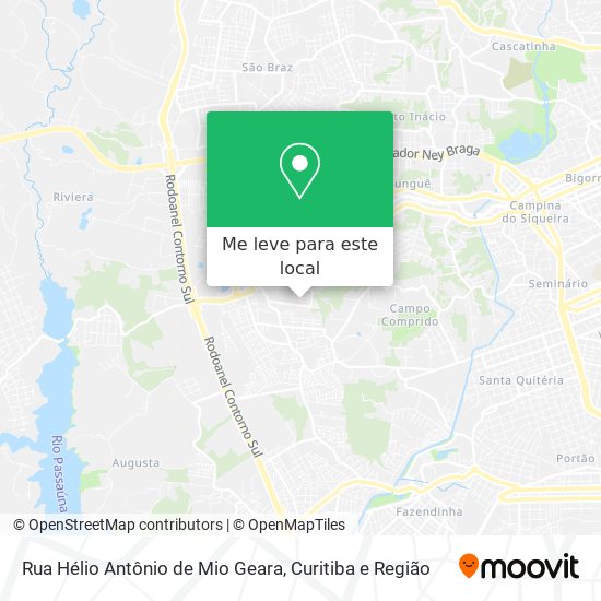 Rua Hélio Antônio de Mio Geara mapa
