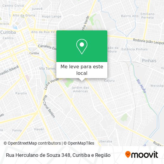 Rua Herculano de Souza 348 mapa