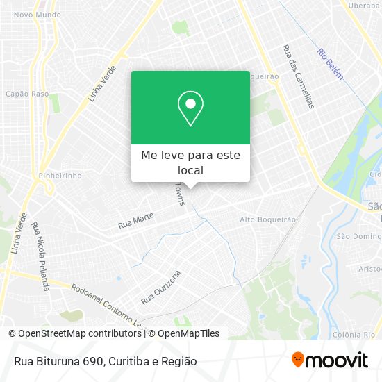 Rua Bituruna 690 mapa