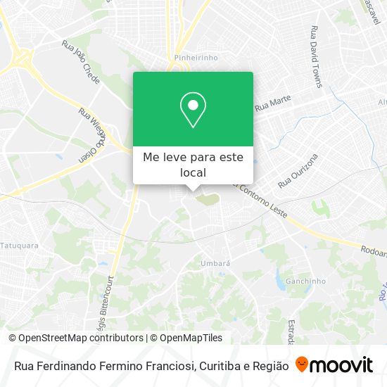 Rua Ferdinando Fermino Franciosi mapa