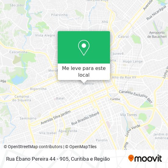 Rua Ébano Pereira 44 - 905 mapa