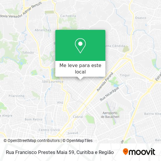 Rua Francisco Prestes Maia 59 mapa