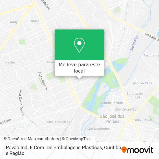 Pavão Ind. E Com. De Embalagens Plásticas mapa