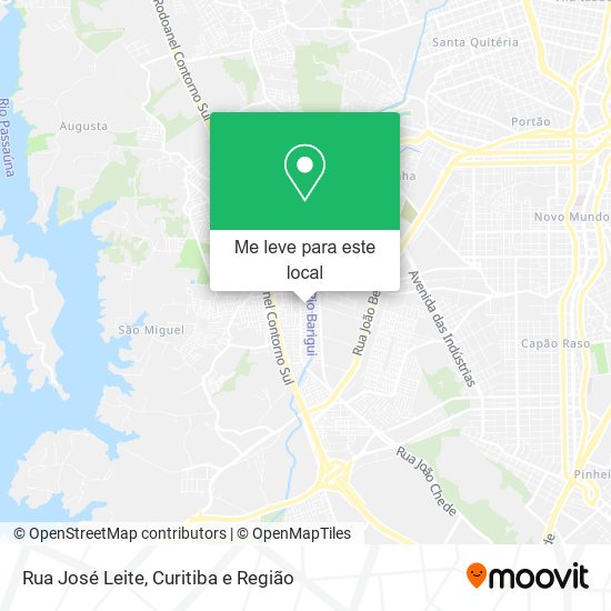 Rua José Leite mapa